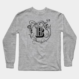 Letter B Long Sleeve T-Shirt